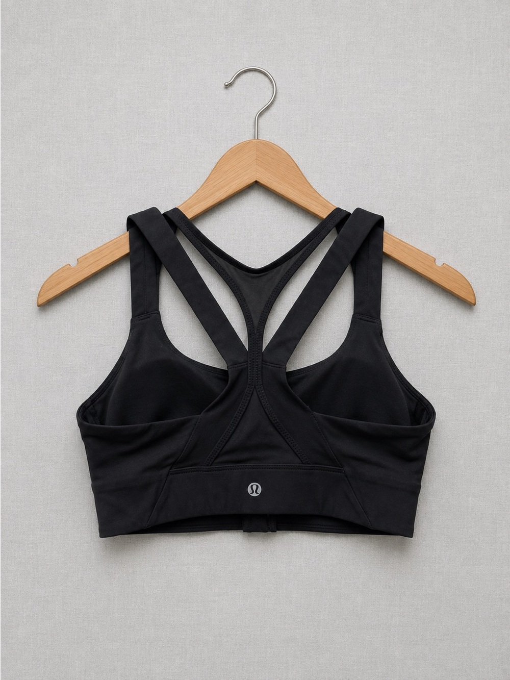 🍋4/75$ lululemon athletica Black Front-Zip Mesh Racerback Sports Bra